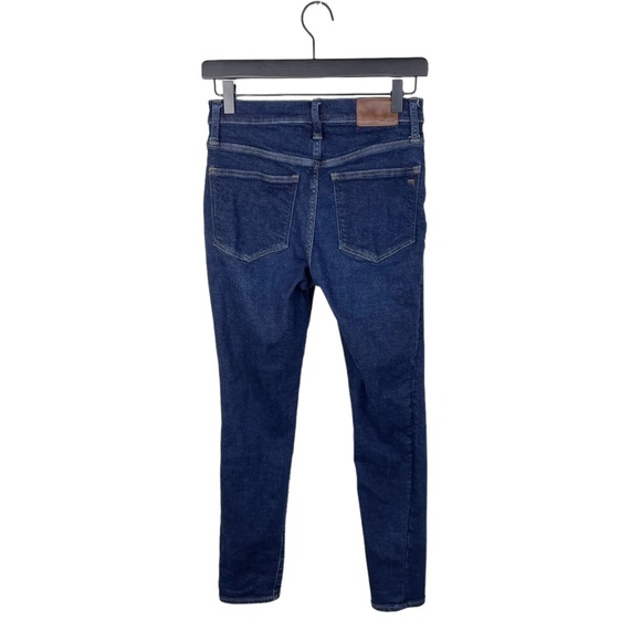 Madewell 9" Mid-Rise Skinny Jeans in Orland Dark Wash Denim MA938 Size 25 - Picture 3 of 10